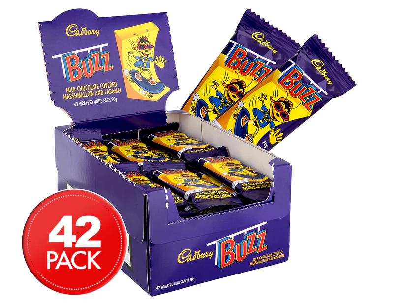 42 x Cadbury Buzz Bar 20g