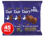 3 x 36pc Cadbury 144g Dairy Milk Chocolate Sharepack Choco Sweet Treats Snacks Block