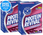 2 x Aussie Bodies Protein Revival Strawberry Drink 375mL
