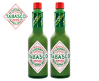 2 x Tabasco Brand Mild Green Pepper Sauce 60mL