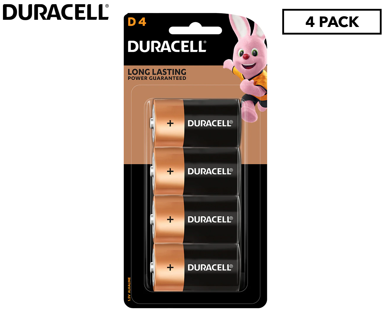 Duracell D-Size Batteries 4pk