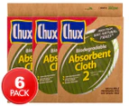 3 x Chux Biodegradable Absorbent Cloth 2pk