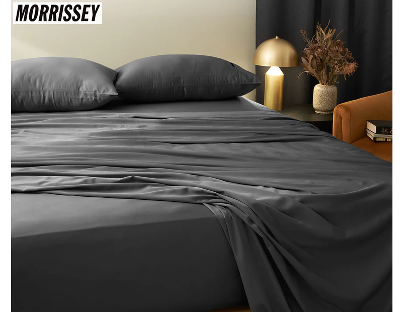 Morrissey Bamboo Luxe Cotton Sheet Set - Charcoal