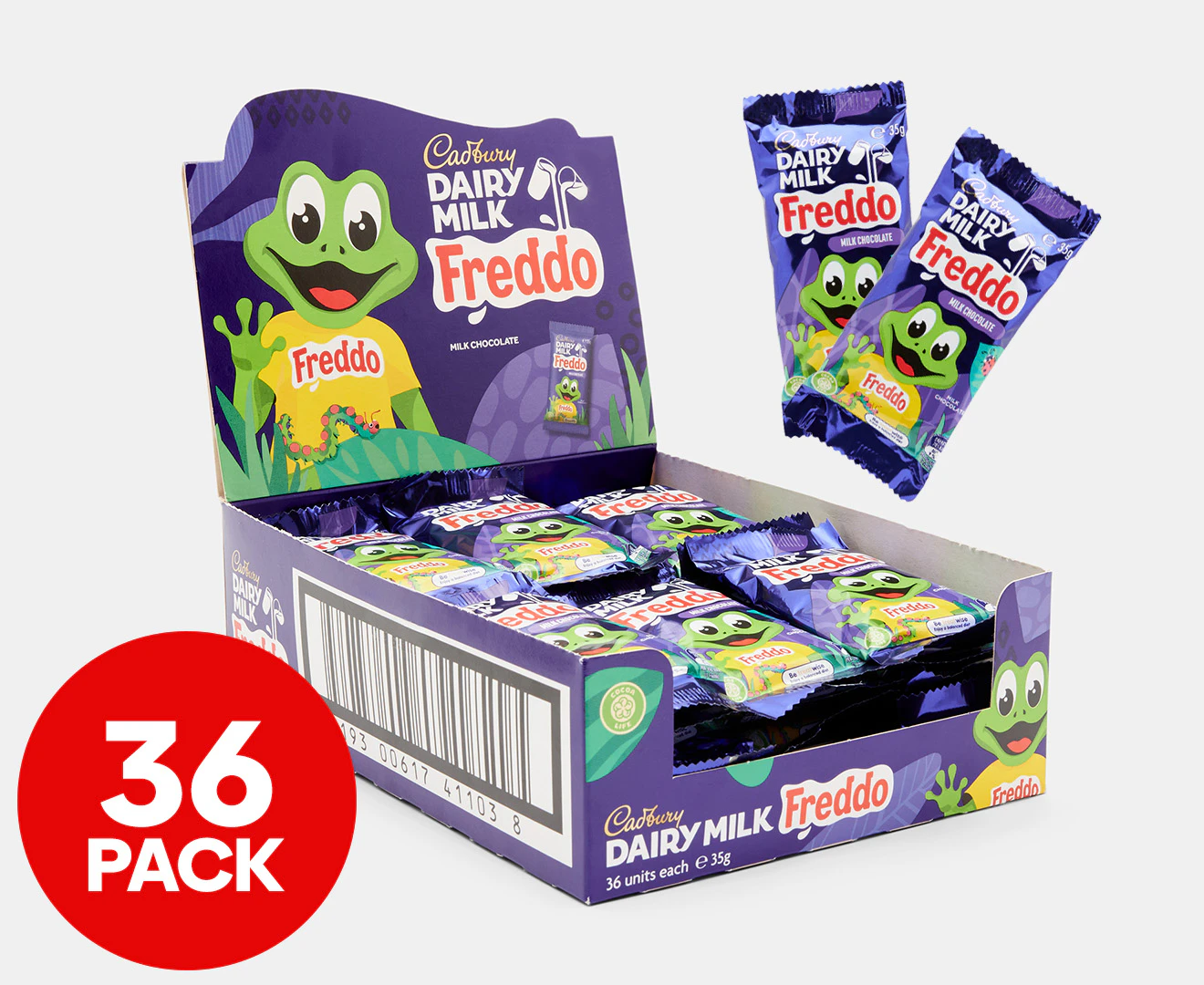 36 x Cadbury Giant Dairy Milk Freddo 35g