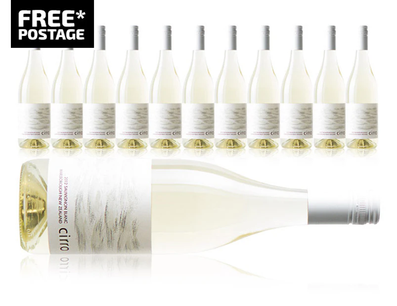 12 x Cirro Sauvignon Blanc 2012 750mL