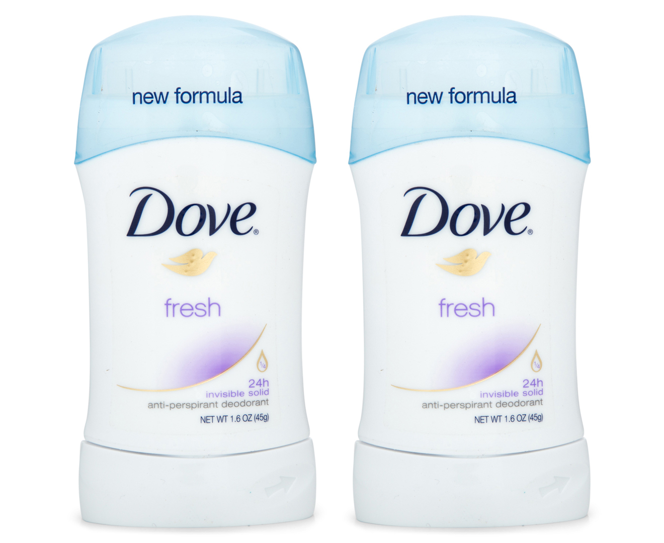 2 X Dove Fresh Anti Perspirant Deodorant 45g Au