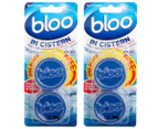 2 x Bloo Cistern Blocks Acticlean Blue 2pk
