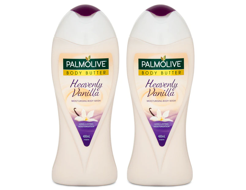 2 x Palmolive Body Butter Body Wash 400mL