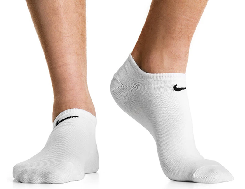 Nike Adult No-Show Ankle Socks 3-Pack - White