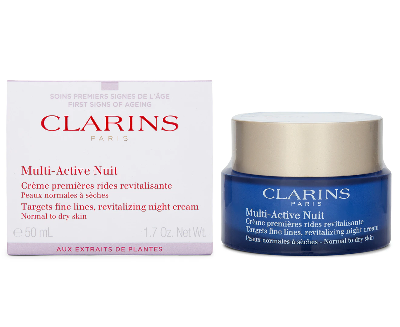 Clarins Multi-Active Night Cream For Normal/Dry Skin 50mL