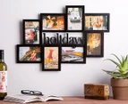 Holidays 8-in-1 Photo Collage 10x15 Frames - Black