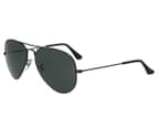 Ray-Ban Aviator Large Metal RB3025 Sunglasses - Black/Green 1