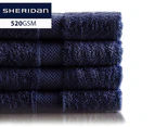 Sheridan ‘Ryan’ 520GSM Hand Towels 4-Pack - Marine