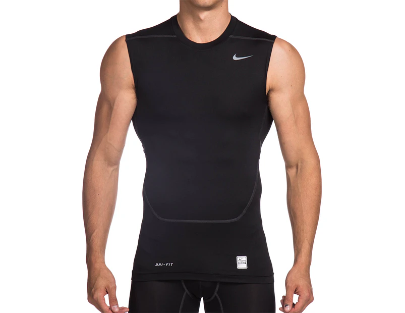 Nike Men's Pro Combat Core Compression Top - Black