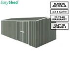 EasyShed Gable Truss Roof 6x3m Double Door Shed - Mist Green