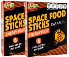 2 x Starz Space Food Sticks Caramel 6pk 100g