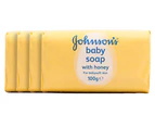 2 x Johnson's Baby Soap with Honey 4-Pack