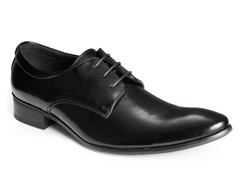 SD Man Alexander Leather Lace Up Shoes - Black