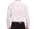 Van Heusen Men's Check Long Sleeve Shirt - White/Blue