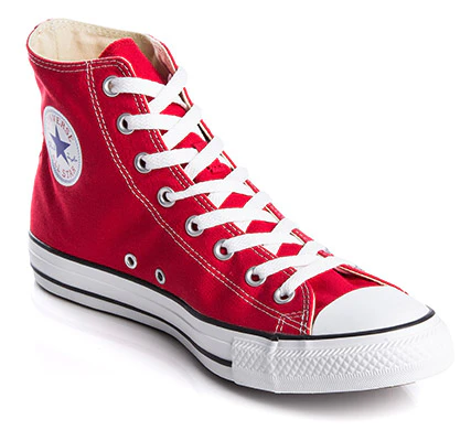 Converse Chuck Taylor Unisex All Star High Top Shoe - Red