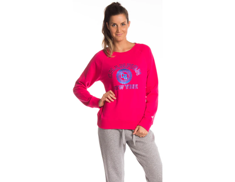Preview image Champion Women's Foil Crew - Cosmo Pink