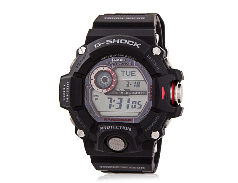 Men's Casio Solar Sport Combination Watch - Red