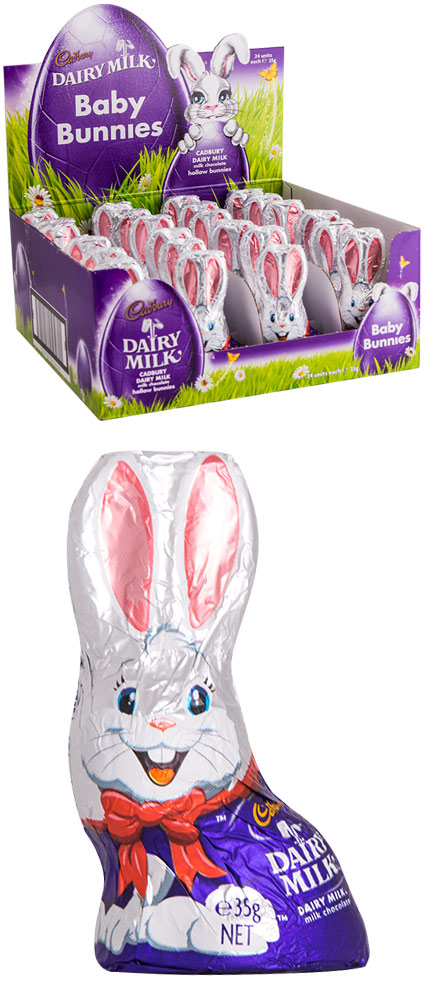 24x Cadbury Dairy Milk Baby Bunnies 35g | Catch.com.au