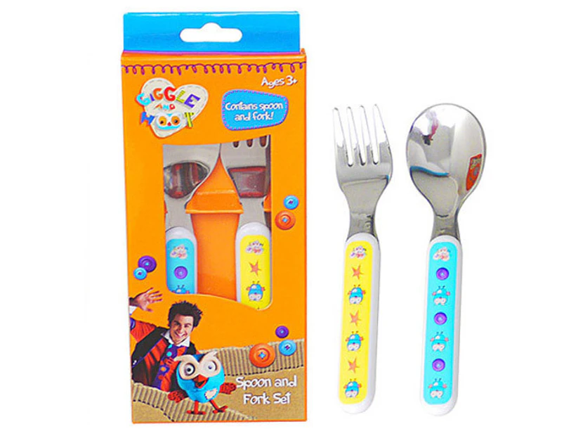 Preview image Giggle & Hoot Spoon & Fork Set