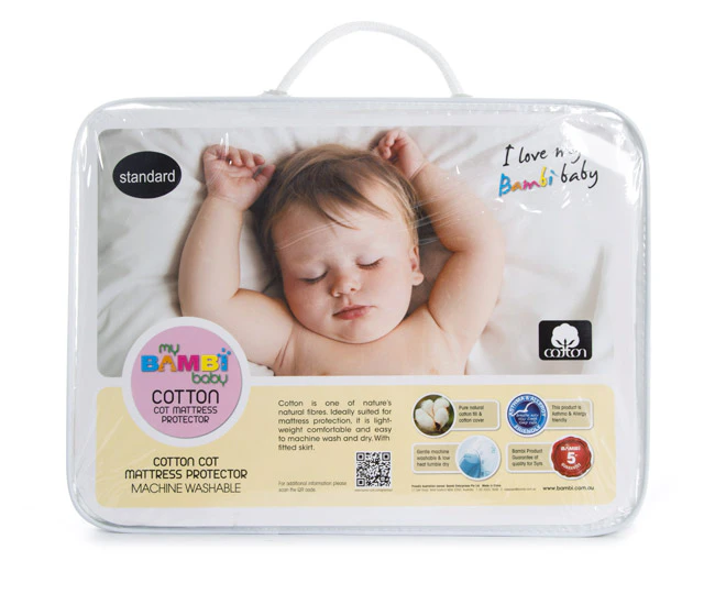 Bambi Cotton Mattress Protector - Standard Cot