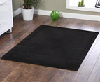 Textured Pure Wool Rug 225cm x 155cm - Charcoal