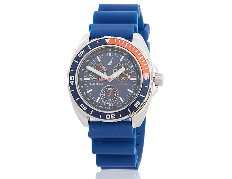 Nautica Men’s Sport Ring Watch - Blue/Red