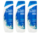 3 x Head & Shoulders Total Care Men Anti-Dandruff Shampoo 400mL