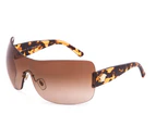 Versace Wraparound Sunglasses - Brown/Gold