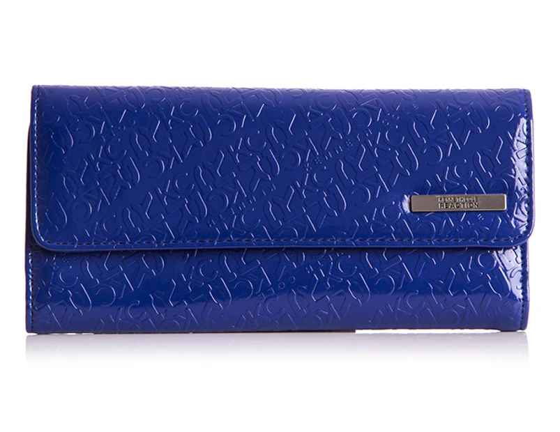 Preview image Kenneth Cole Women's KC Initial Elongated Clutch - Cobalt