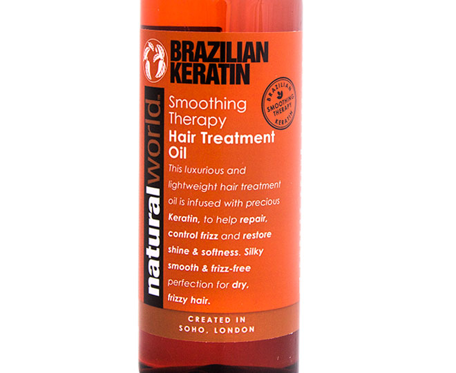 Natural World Brazilian Keratin Hair Treatment Oil 100mL ...