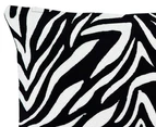 J.Elliot Home Zebra Embroidered Black Filled Cushion 43 x 43 cm