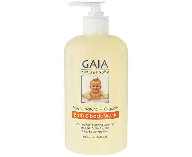 Gaia 500ml Pure/Organic Bath & Body Wash for Baby/Kids/Toddlers Vegan Friendly