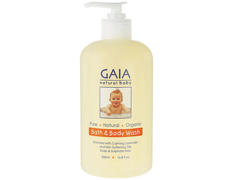 GAIA Natural Baby Bath & Body Wash 500mL