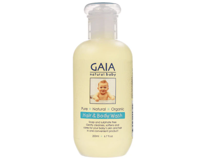GAIA Natural Baby Hair & Body Wash 200mL