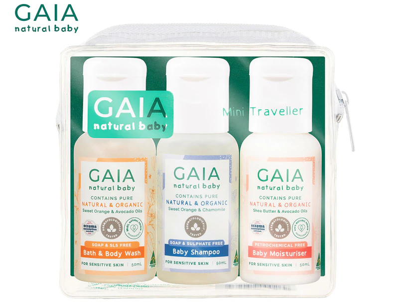 Gaia Natural 3-Piece Mini Baby Traveller Kit