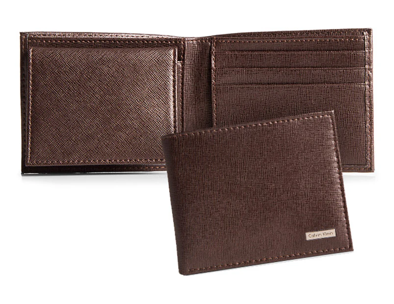 Calvin Klein Passcase Wallet - Brown