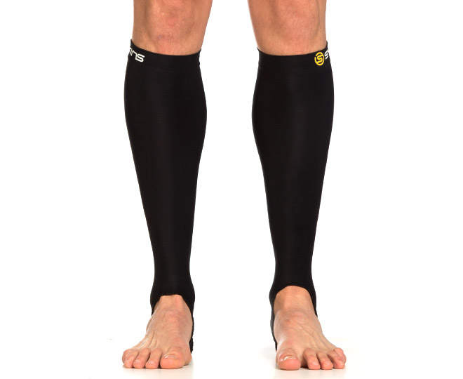SKINS A400 Calf Compression Sleeves. I use these primarily for
