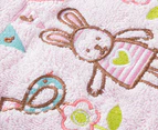 Minikins Baby Bunny Cotton Bath Towel - Pink
