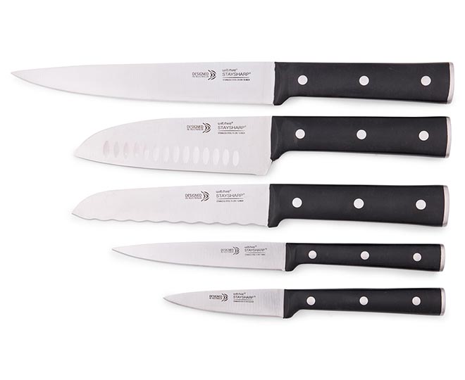Wiltshire StaySharp 5-Piece Knife Set w/ Block | Catch.com.au