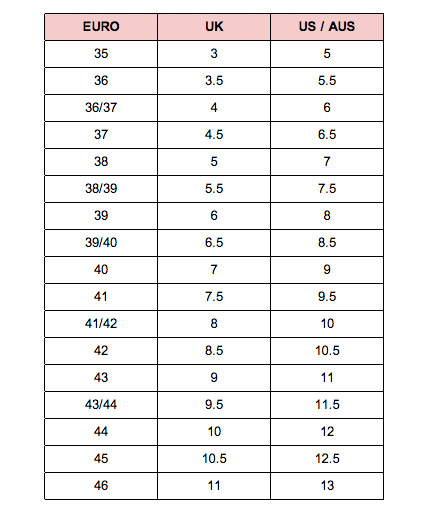 size guide hush