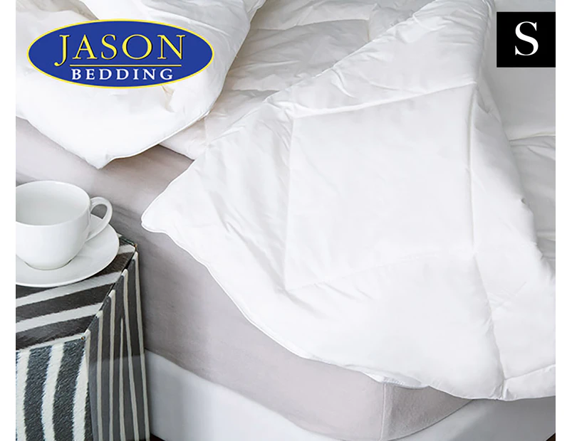 Jason Australian 500GSM Wool Single Bed Quilt - White