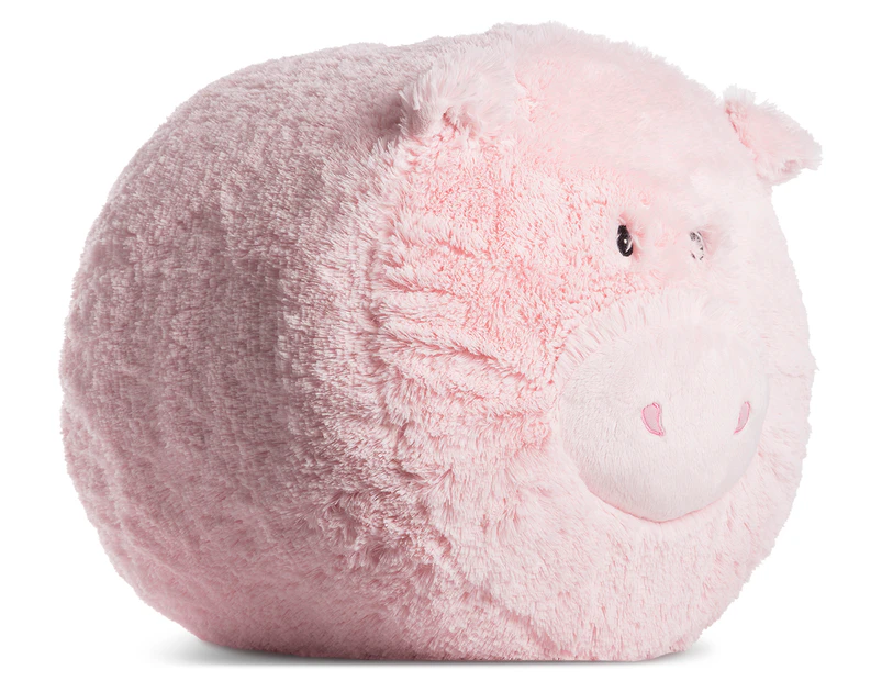Fluffy Pig Ottoman - Pink