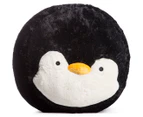 Fluffy Penguin Ottoman - Black