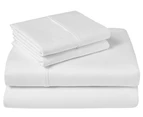Canningvale Mille 1000TC King Sheet Set - White