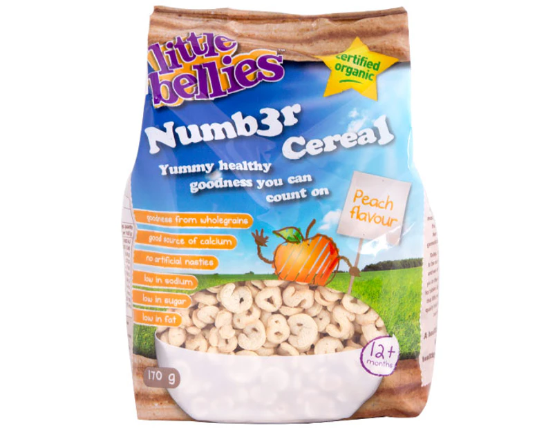 Little Bellies Numb3r Cereal Peach 170g